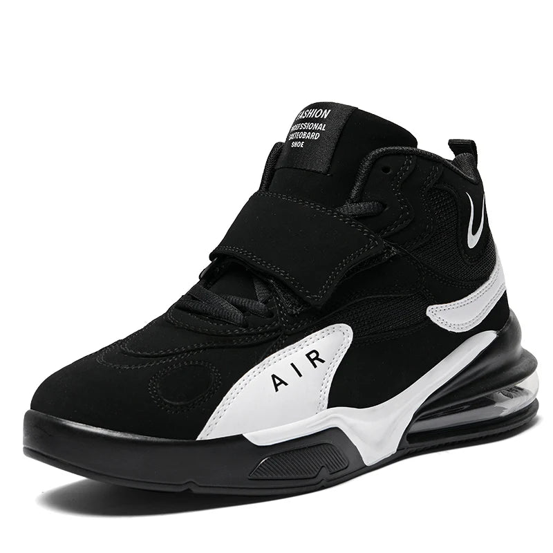 Baskets en cuir "air bump"pour hommes et femmes