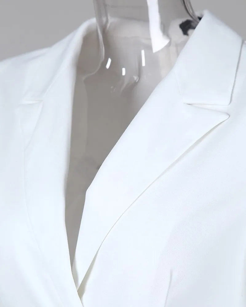 robe blazer élégant a manche longue mode femme