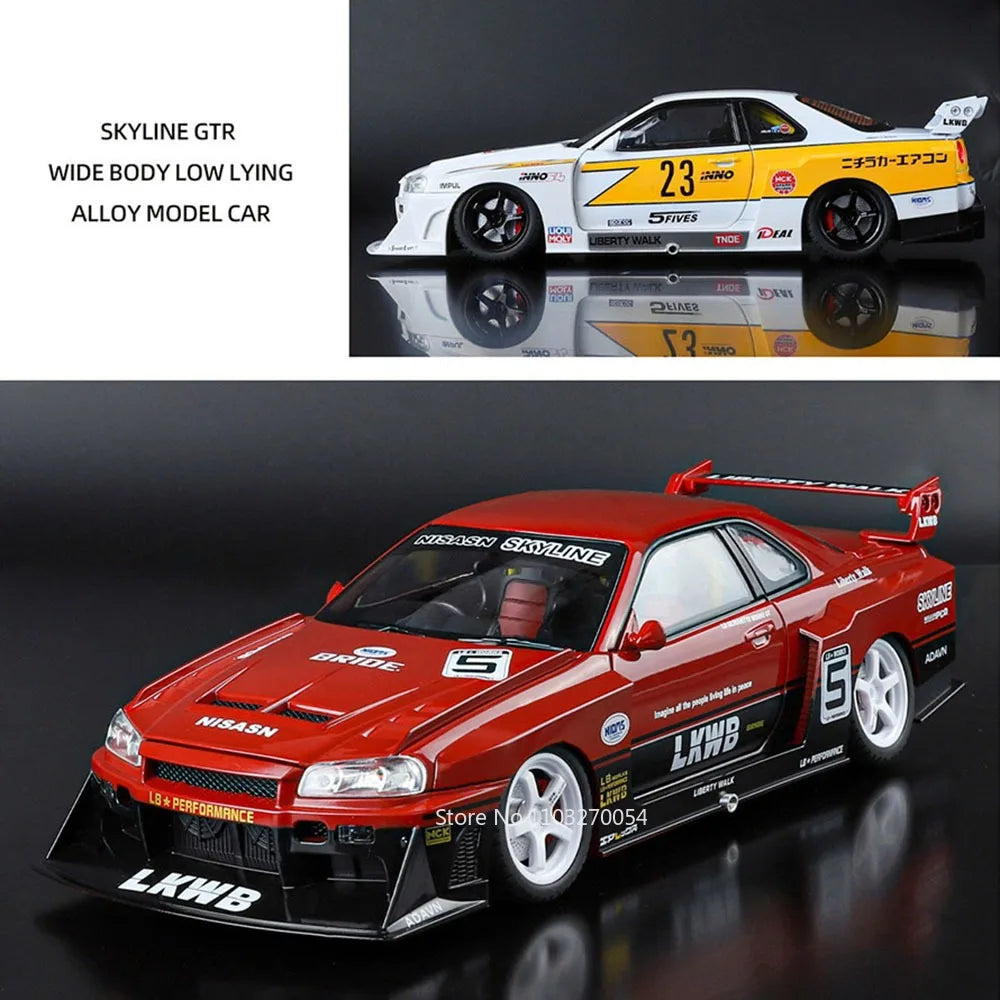 super car GTR 1/18 en alliage