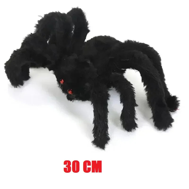 grande araignée en peluche déco pour halloween