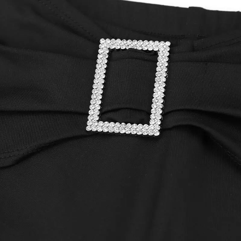 Pantalon Femme Paillettes Noir Streetwear Élégant - MONASTORESHOP.COM