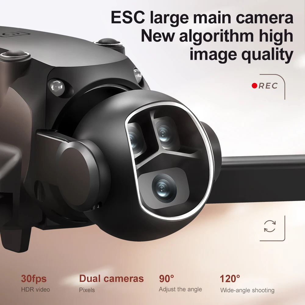 Drone HD 8K double caméra photo intelligente a évitement d'obstacle