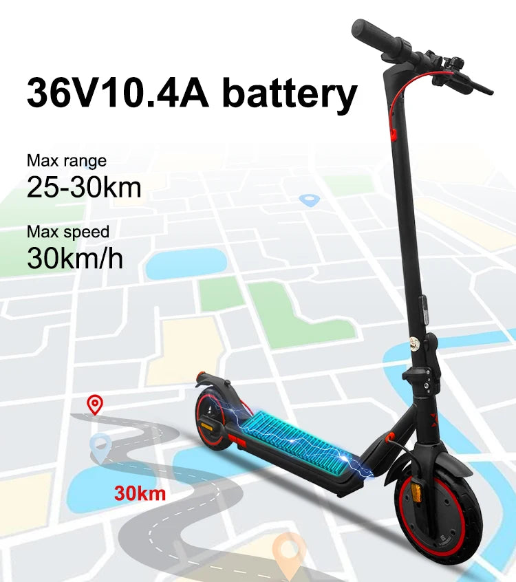 E-scooter électrique adulte 36V/10.4 AH/350 W