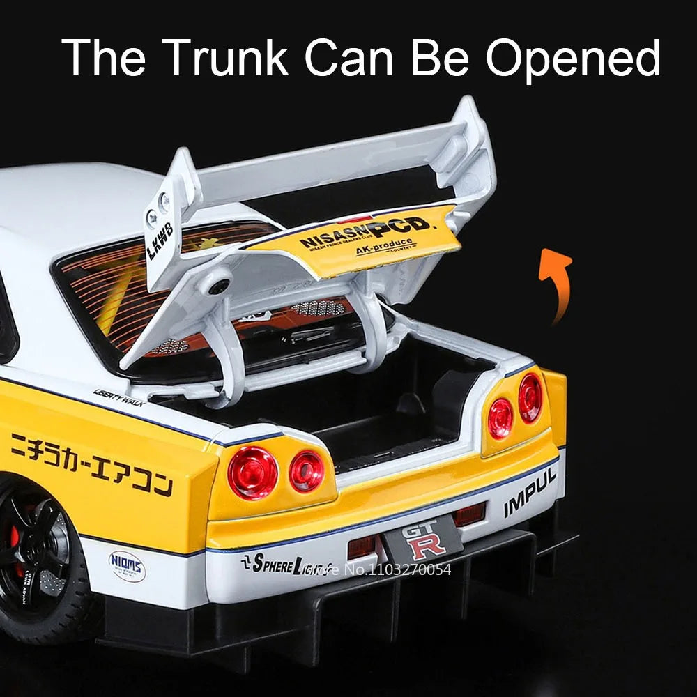 super car GTR 1/18 en alliage