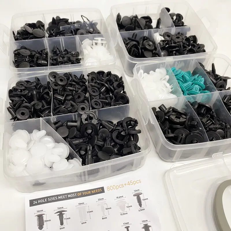 Kit de clips de fixation de voiture avec ou sans outillages