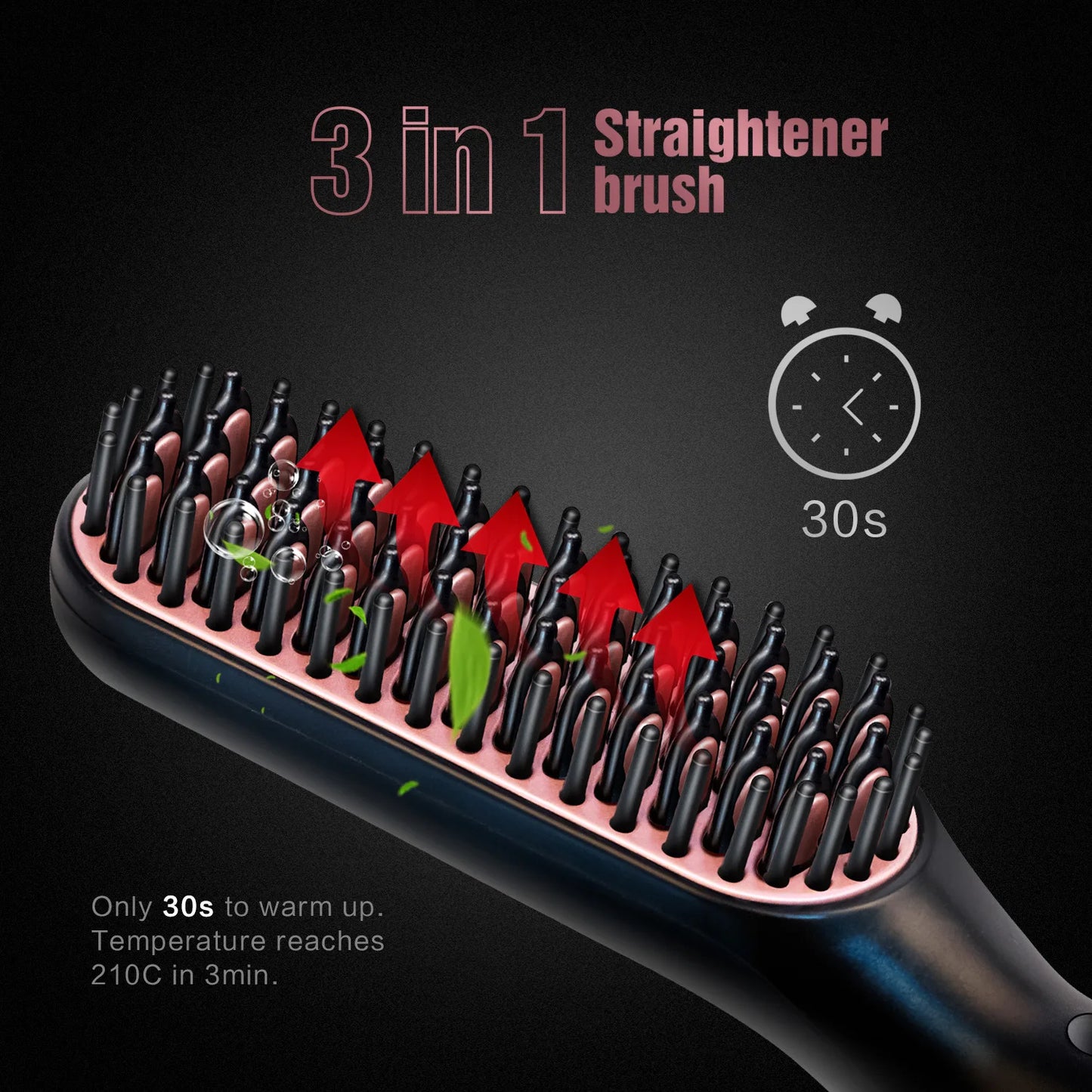 brosse lissante a barbe électrique homme