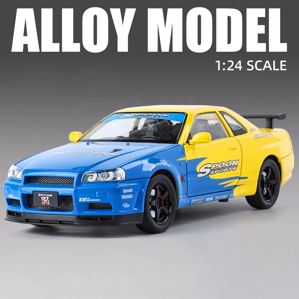 skyline GTR R 34 a collectionné échelle 1/24 son et lumière