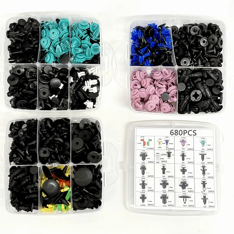 Kit de clips de fixation de voiture avec ou sans outillages