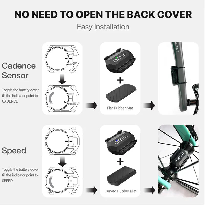 CYCPLUS-Capteur de vitesse compteur de vitesse, ANT + s'adapte sur différent garmin