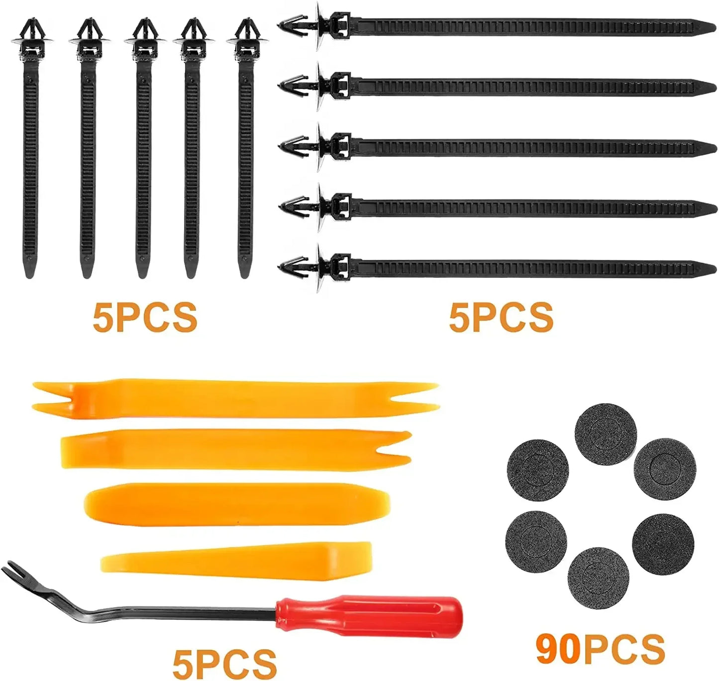 Kit de clips de fixation de voiture avec ou sans outillages