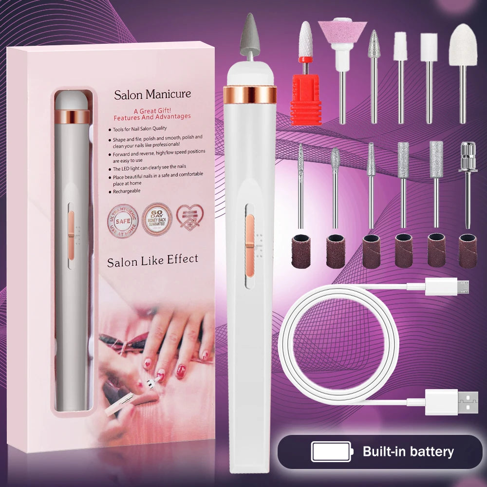 Ponceuse à ongles électrique rechargeable