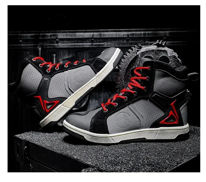 bottines montante décontractée pour scooter/moto/ hommes-femmes