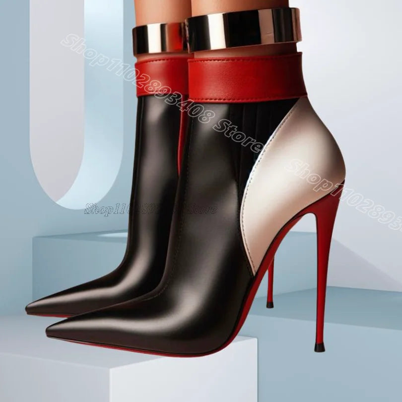 Bottes en cuir noir – Allure fatale