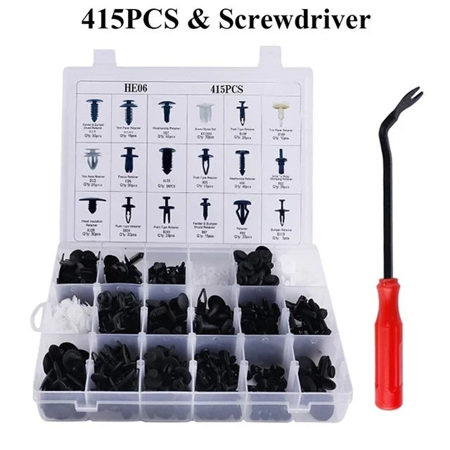 Kit de clips de fixation de voiture avec ou sans outillages