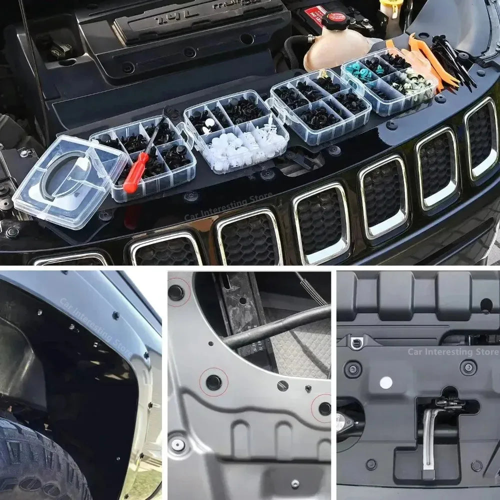Kit de clips de fixation de voiture avec ou sans outillages