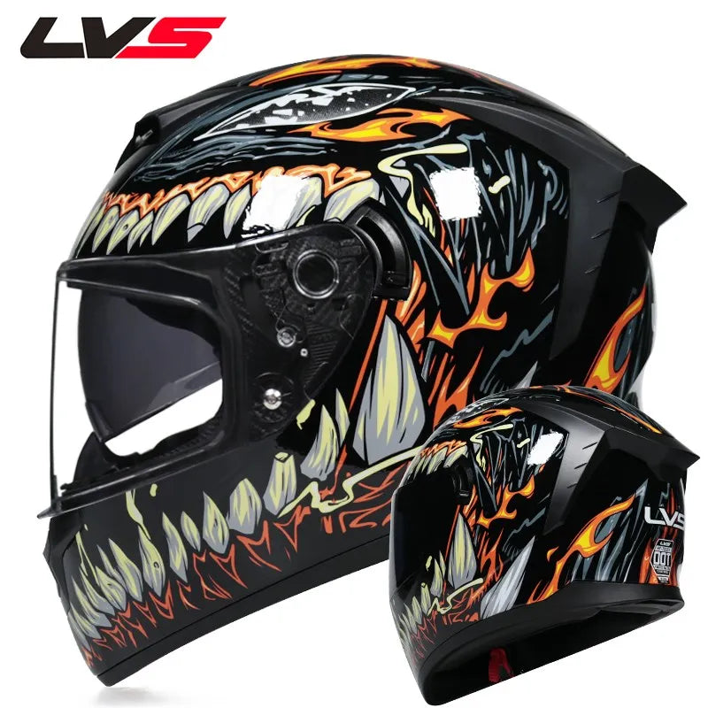casque integral moto scooter homme femme avec graphisme personalisé