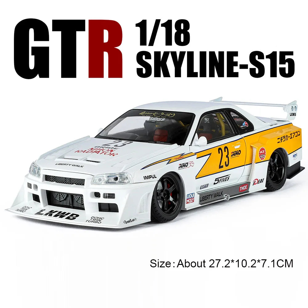 super car GTR 1/18 en alliage
