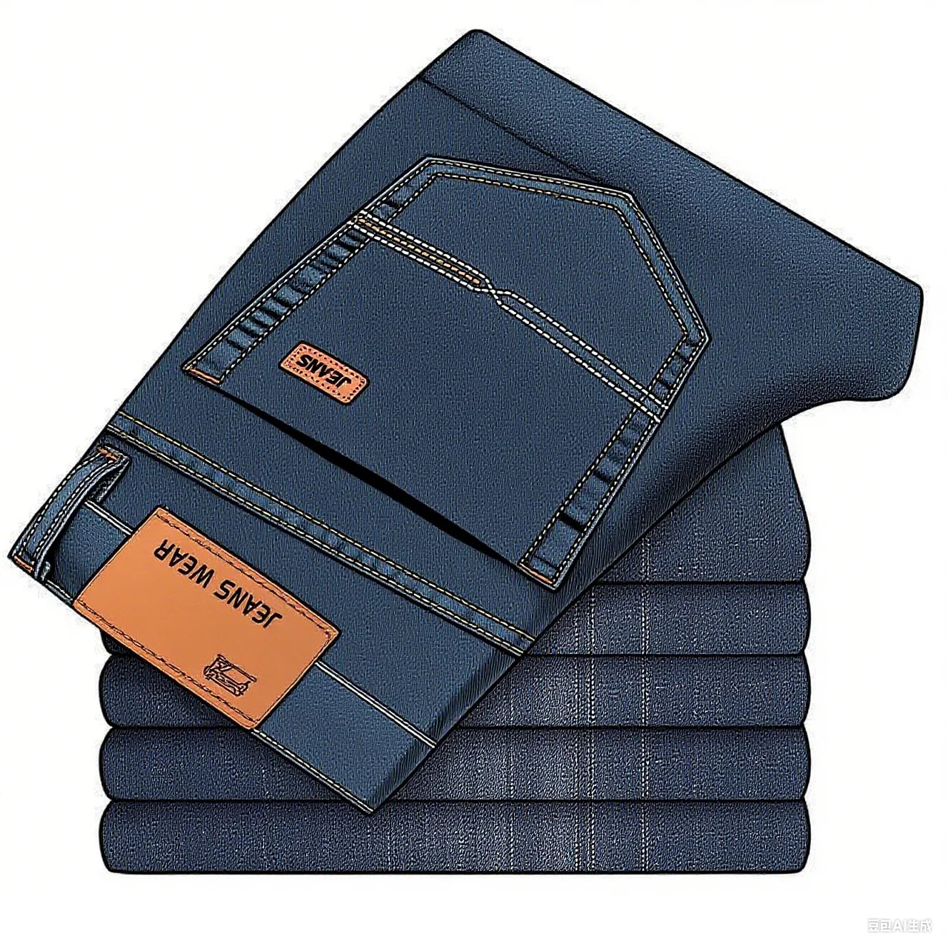 jeans homme classic style slim fit
