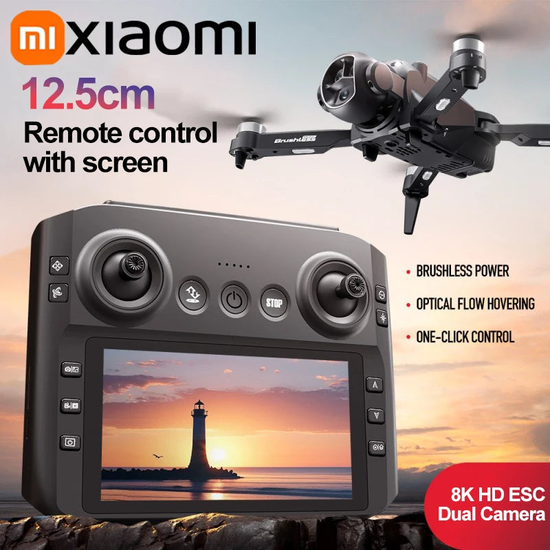 Drone HD 8K double caméra photo intelligente a évitement d'obstacle