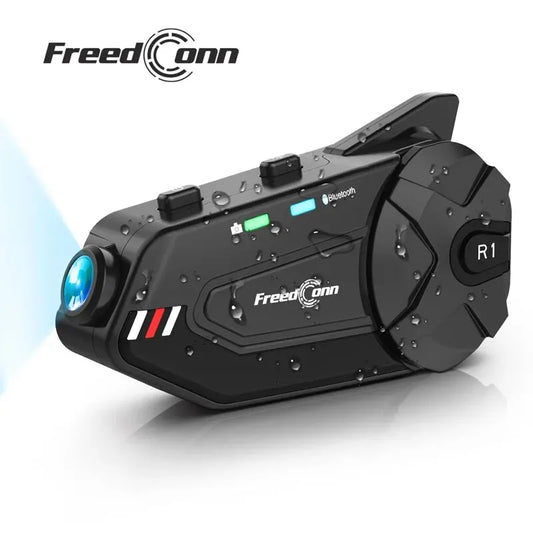 caméra de casque moto bluetooth 1080P