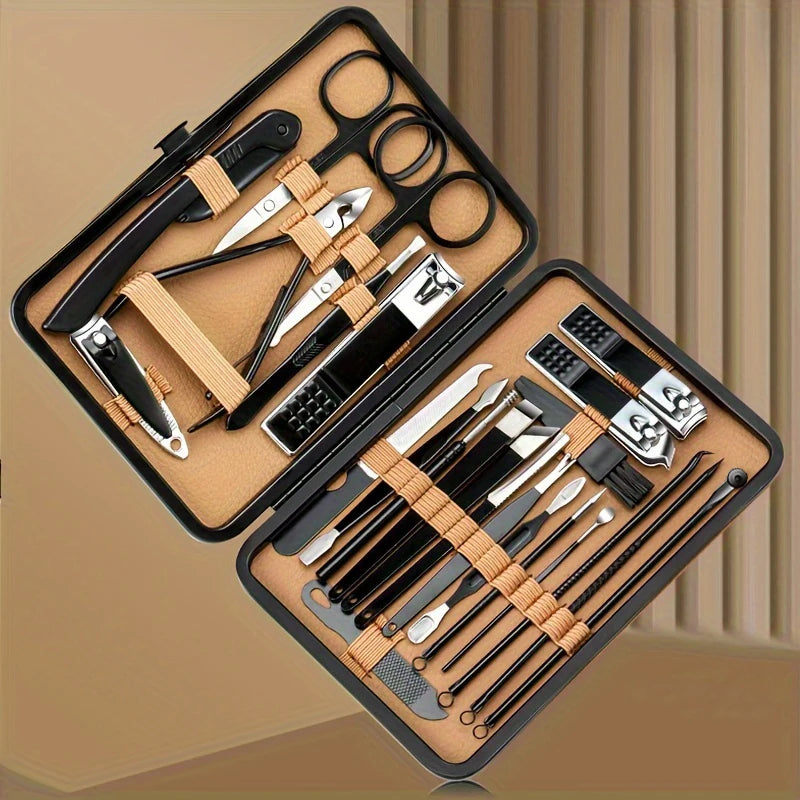 Kit de manucure professionnel en acier inoxydable (7/16/18 pièces)