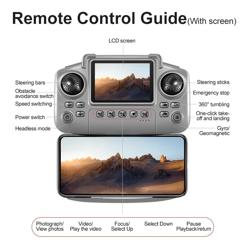 Lenovo D18 Drone 8K aérien double caméra