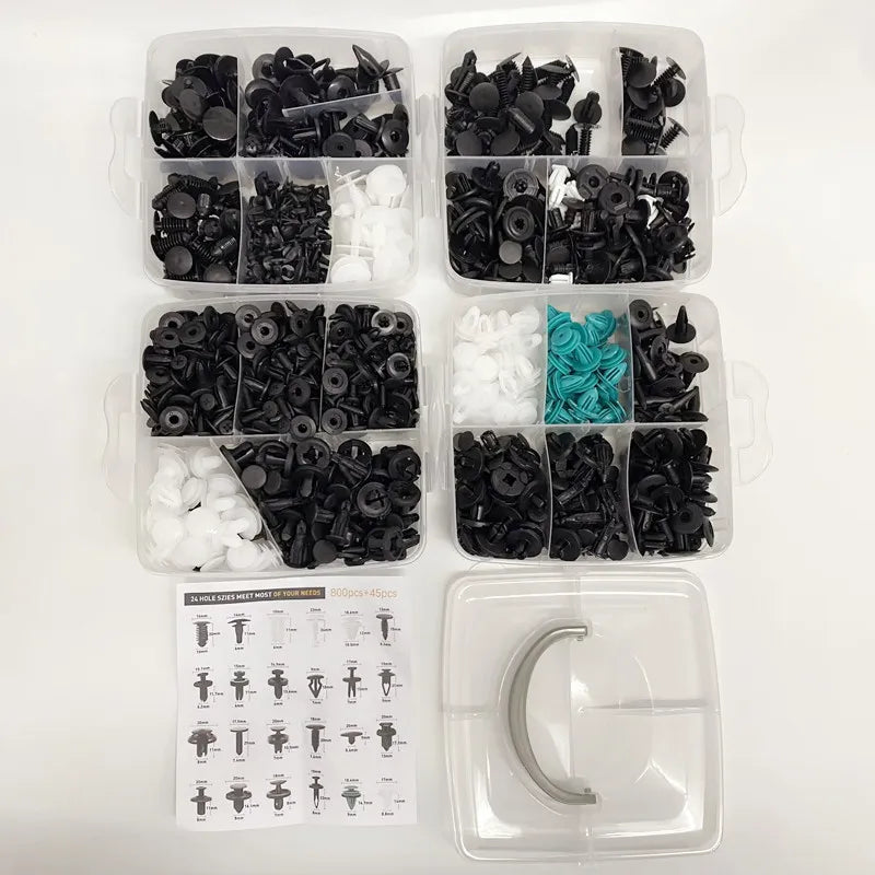 Kit de clips de fixation de voiture avec ou sans outillages