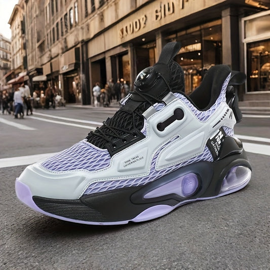 Baskets Homme Running Air Pad - Chaussures Sport Mi-Montantes Respirantes