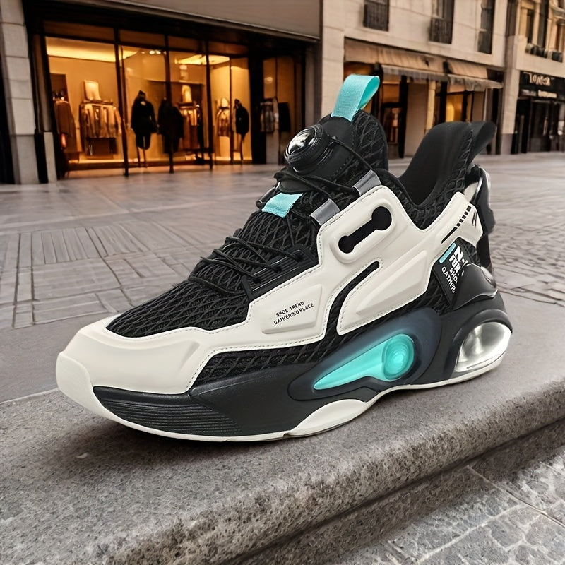 Baskets Homme Running Air Pad - Chaussures Sport Mi-Montantes Respirantes