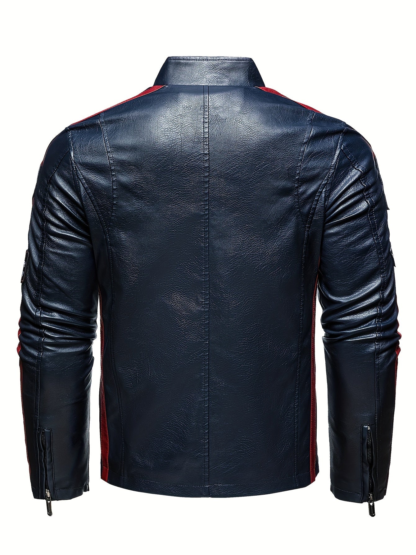 Veste Cuir Homme Style Motard - Blouson Simili Cuir Casual Premium 🏍️