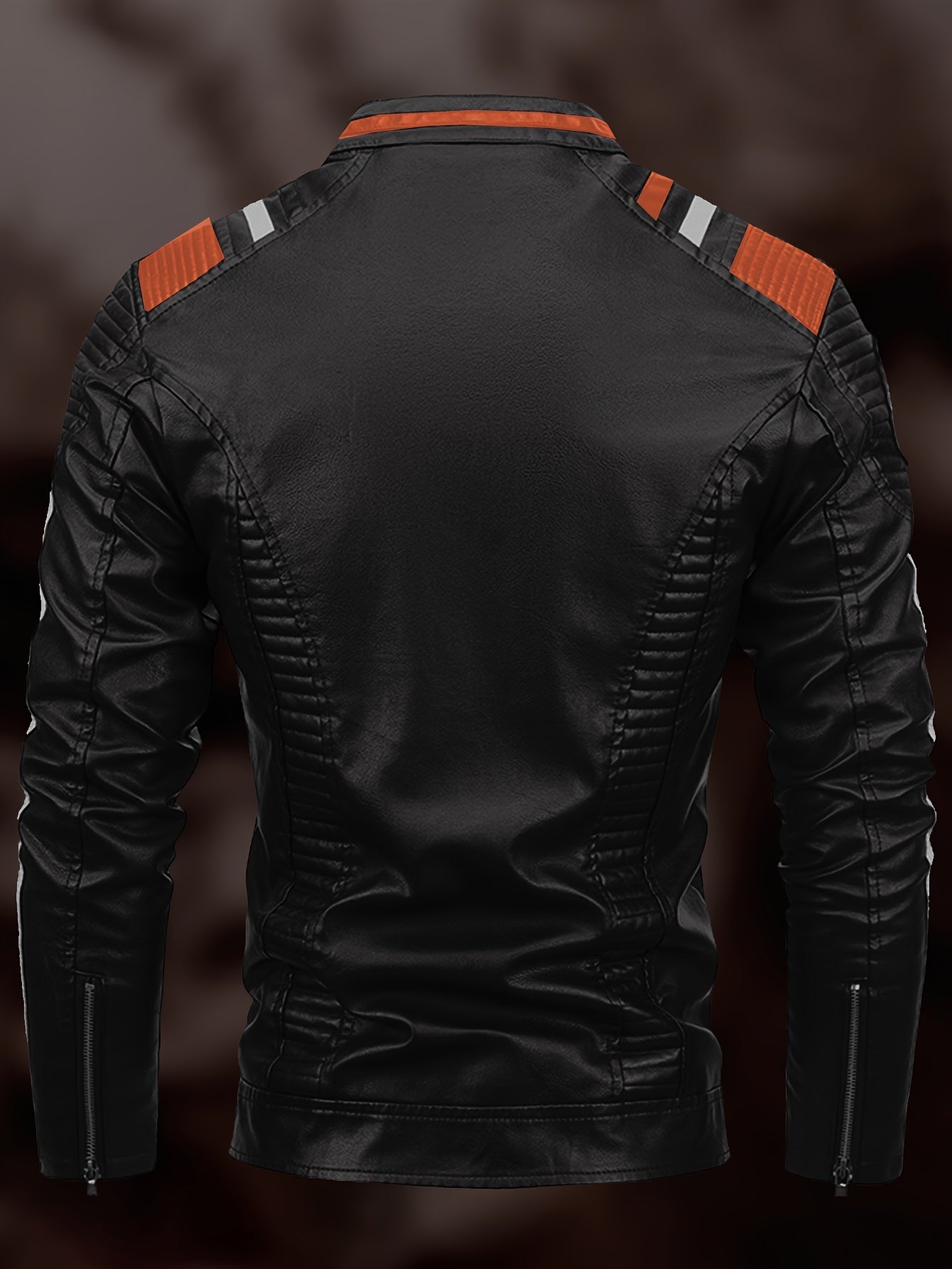 Veste Homme Doublée Style Biker - Manteau Chaud Tendance Hiver