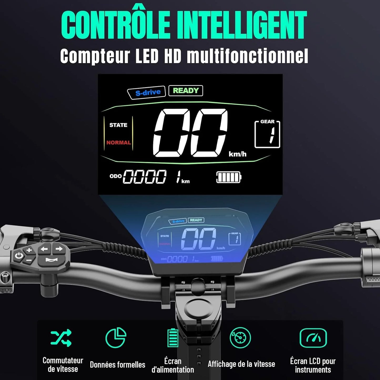 G2 Trottinette Electrique Adulte , 45 KM/H max puissance  de 500 a 1000watts