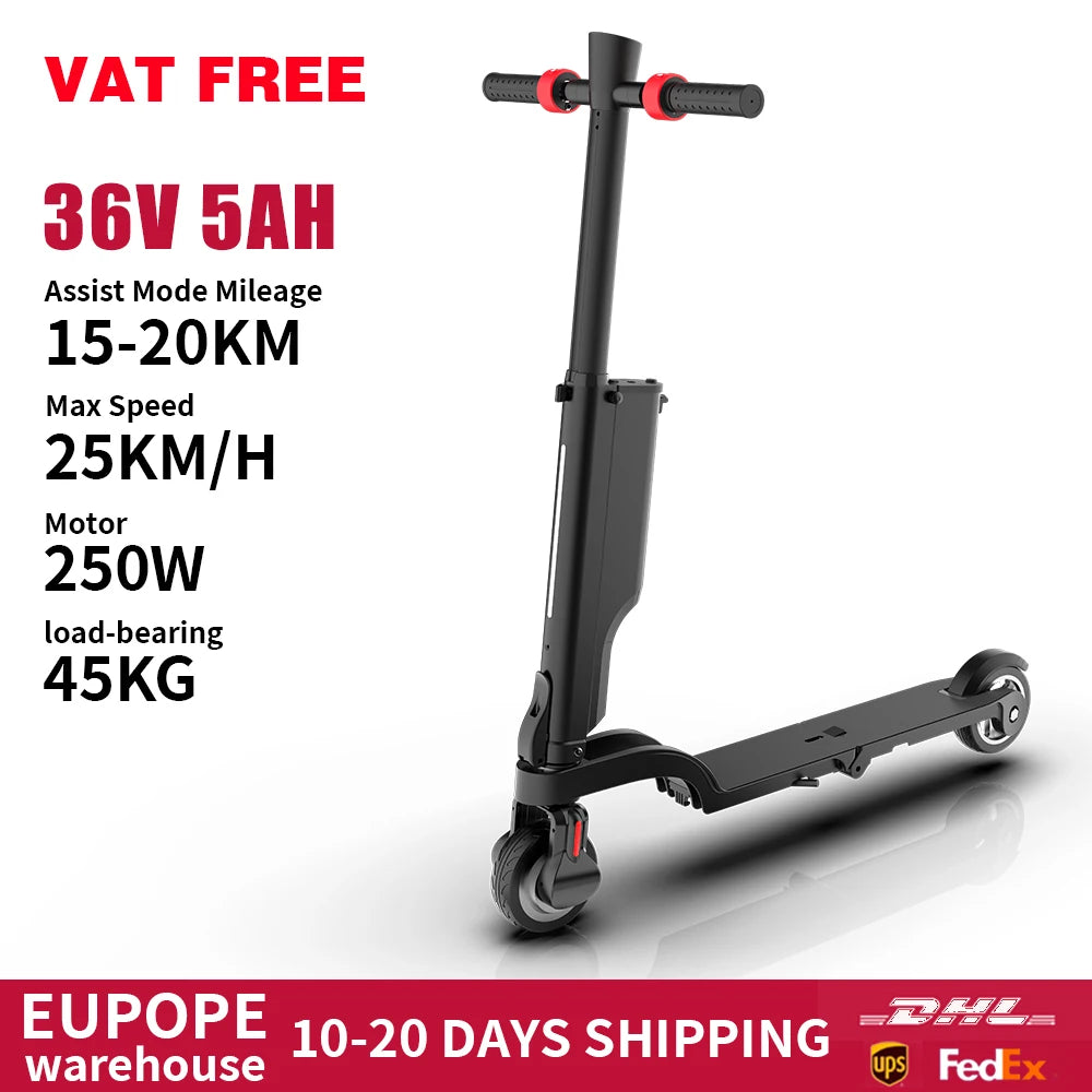 E-scooter sac a dos entierement pliant pour adultes /25KM/H maxi/au choix double batteries