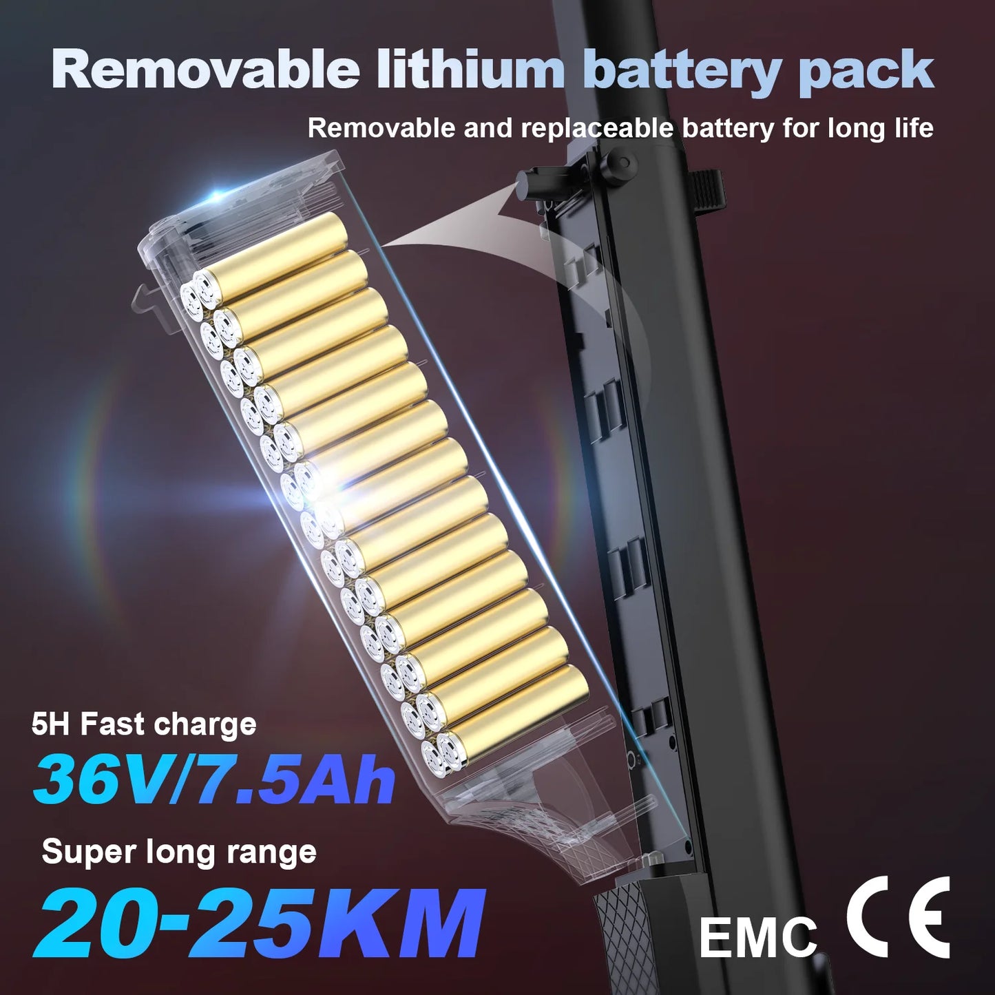 E-scooter sac a dos entierement pliant pour adultes /25KM/H maxi/au choix double batteries