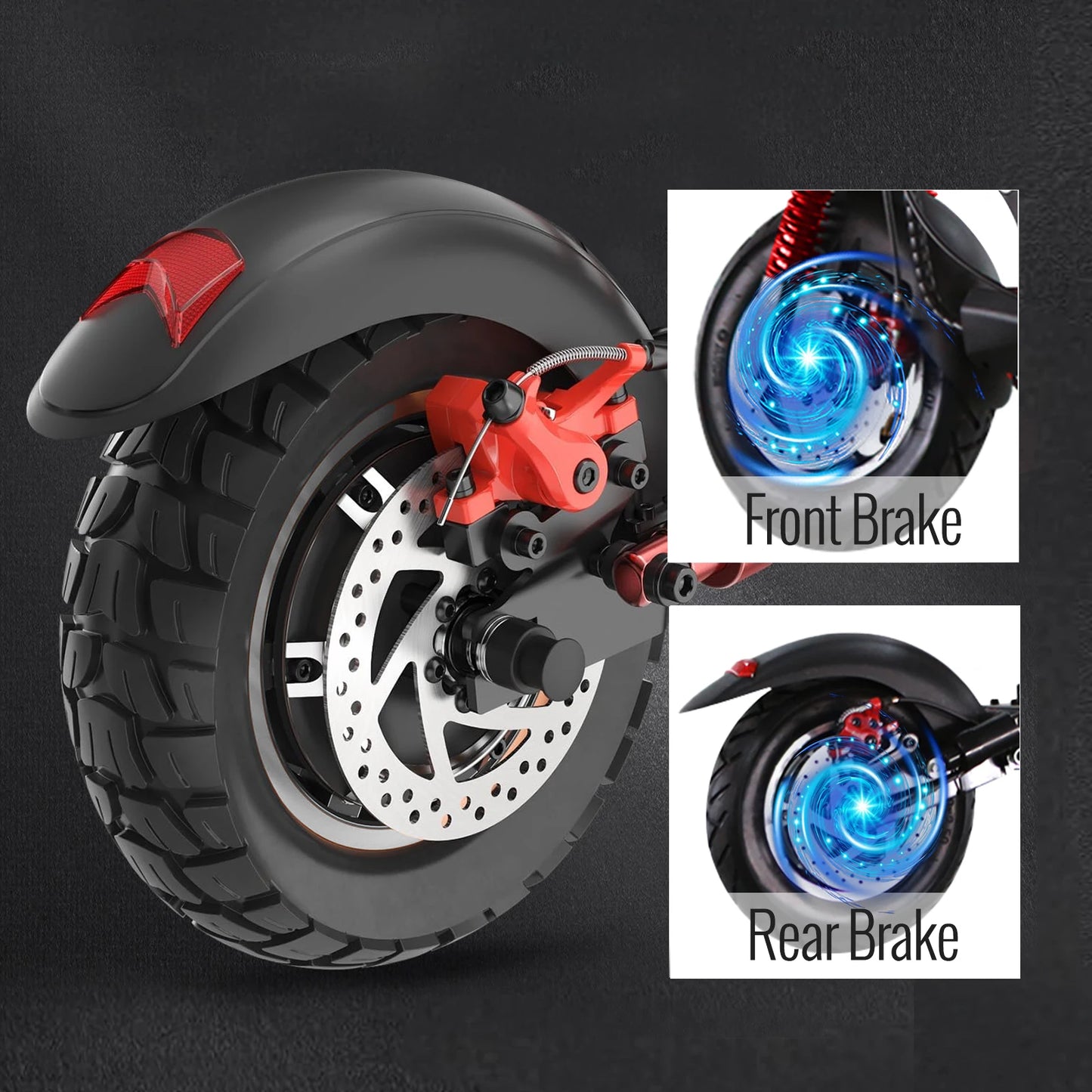 Trottinette Électrique Pliable Adulte 10'' Tout-Terrain 48V 45km/h avec Siège