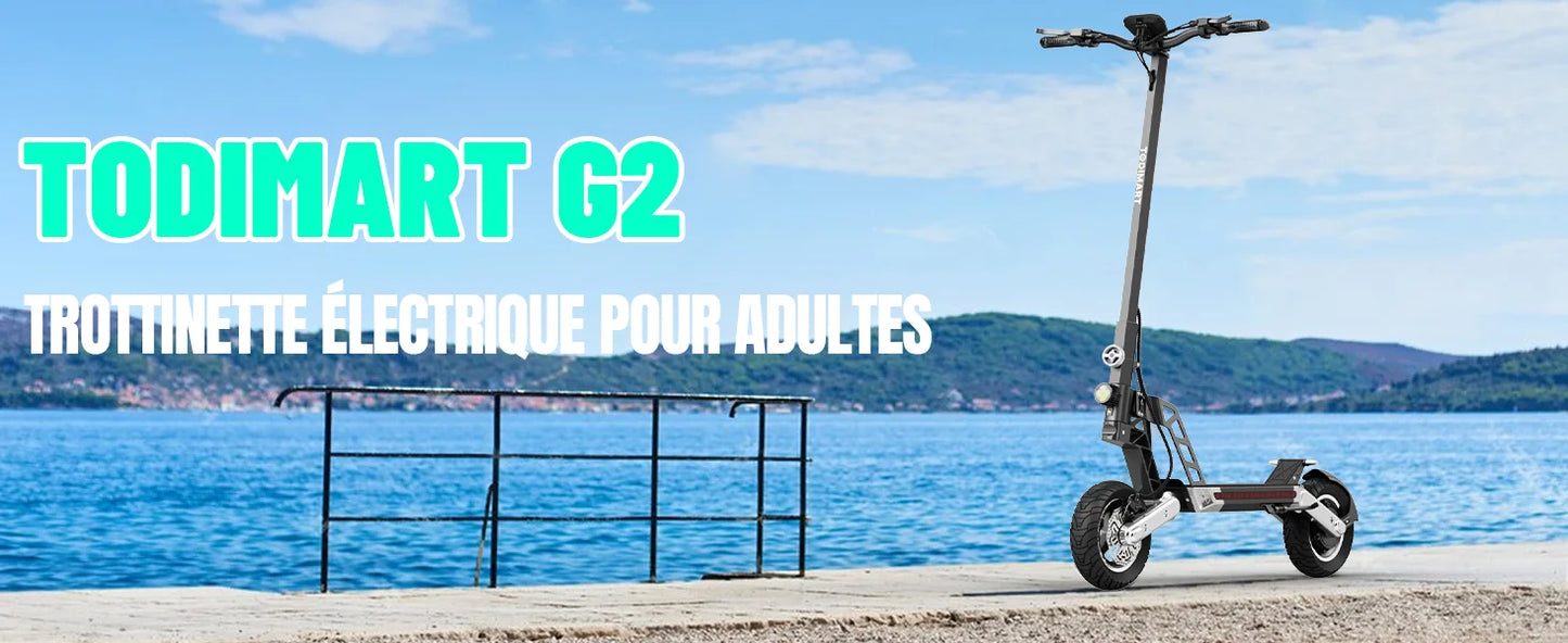 G2 Trottinette Electrique Adulte , 45 KM/H max puissance  de 500 a 1000watts