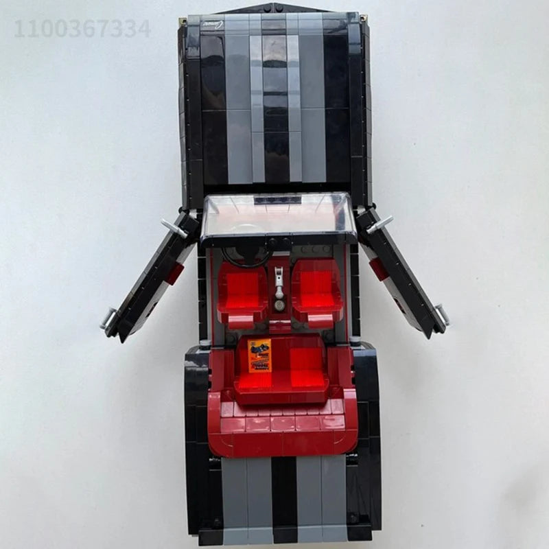 Ensemble de voiture vintage noire pour adultes, jouet d'assemblage adultes/ados