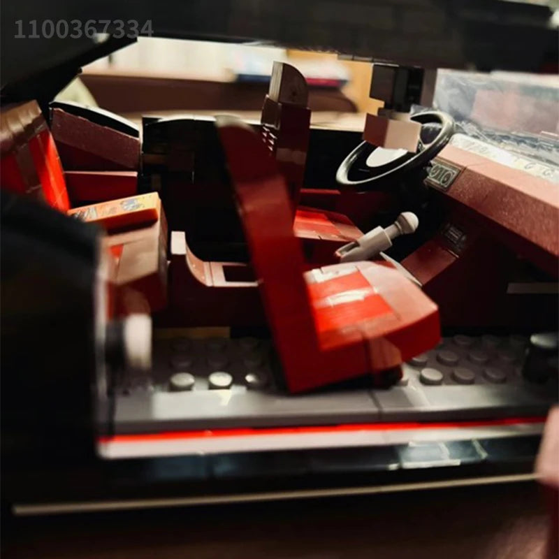 Ensemble de voiture vintage noire pour adultes, jouet d'assemblage adultes/ados