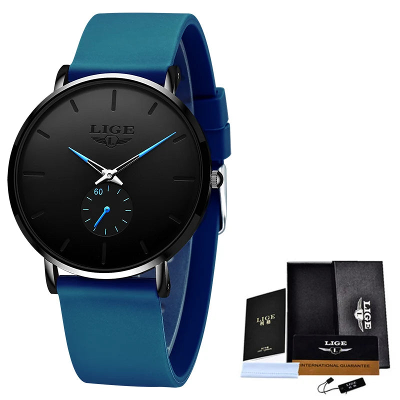 LIGE mode sport luxe hommes montres haut de gamme étanche