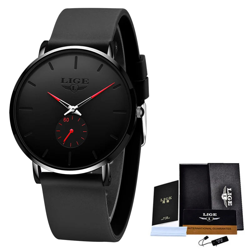 LIGE mode sport luxe hommes montres haut de gamme étanche