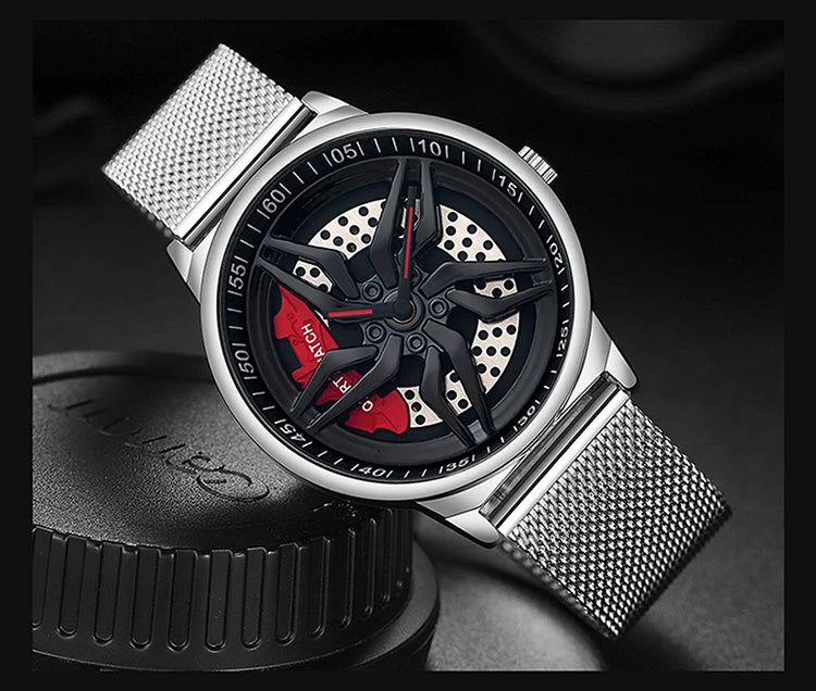 montre hommes a cadran rotatif/étanche