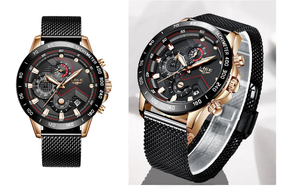 Montre Femme LIGE Luxe - Quartz Étanche Design Élégant | MONASTORESHOP.COM