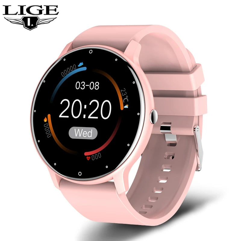 Montre de sport connectée pour les femmes, étanche conforme à la norme IP67, Bluetooth
