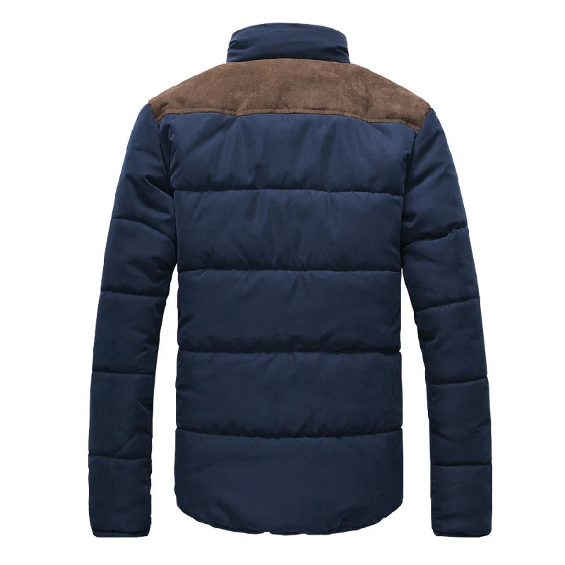 Parka Homme Hiver Matelassée Col Montant - Manteau Chaud Coupe-Vent