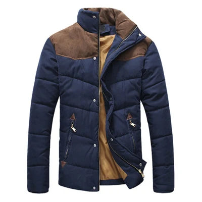 Parka Homme Hiver Matelassée Col Montant - Manteau Chaud Coupe-Vent