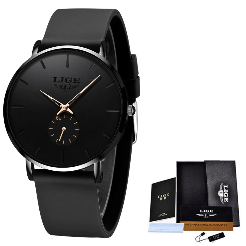 LIGE mode sport luxe hommes montres haut de gamme étanche