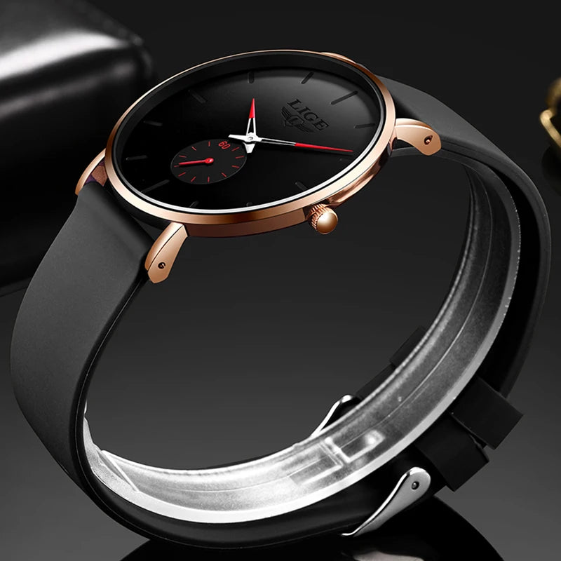 LIGE mode sport luxe hommes montres haut de gamme étanche