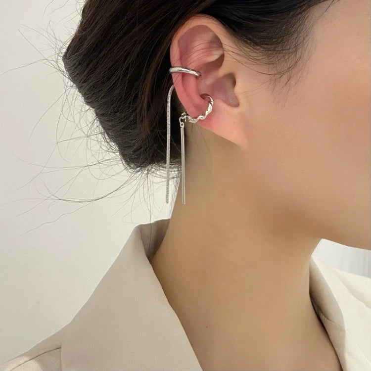 Boucles d'oreilles à clip multicouches de luxe pour femmes