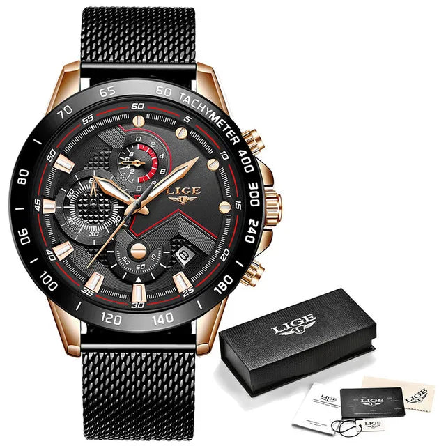 Montre Femme LIGE Luxe - Quartz Étanche Design Élégant | MONASTORESHOP.COM