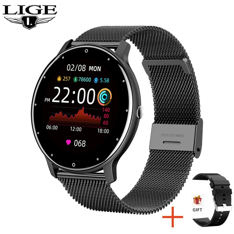 Montre de sport connectée pour les femmes, étanche conforme à la norme IP67, Bluetooth